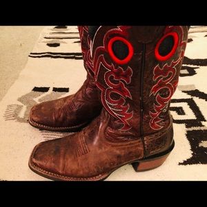 Vintage Men’s Leather Southwestern Cowboy Boots